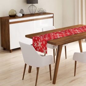 RealHomes P3031 Beyaz Kar Taneleri Motifli Dijital Baskılı Dekoratif Pofidik Sandalye Minderi