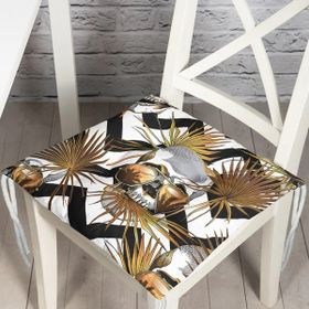 RealHomes P3164 Kurukafa Desenli Geometrik Pofidik Sandalye Minderi