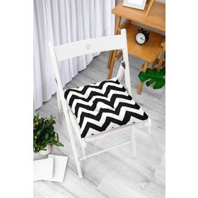 RealHomes P321 Özel Tasarım Düğmeli Pofidik Sandalye Minderi