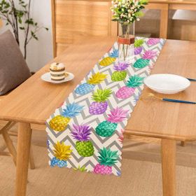 RealHomes P3240 Gri Zigzag Desenli Ananaslar Modern Pofidik Sandalye Minderi