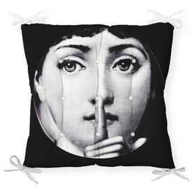 RealHomes P3391 Fornasetti Profumi: Scented Candle Modern Pofidik Sandalye Minderi