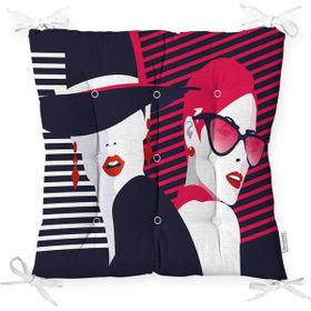 RealHomes P3398 Fashion Womens Popart Modern Tasarımlı Pofidik Sandalye Minderi