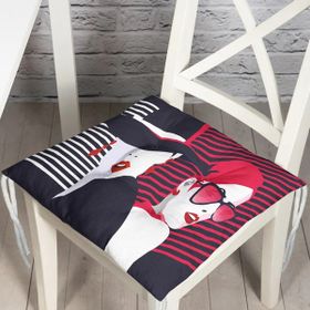 RealHomes P3398 Fashion Womens Popart Modern Tasarımlı Pofidik Sandalye Minderi