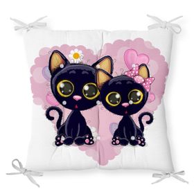 RealHomes P828 Özel Tasarım Düğmeli Pofidik Sandalye Minderi