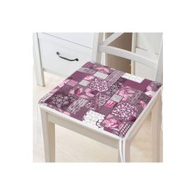 RealHomes Patchwork Desen Dijital Baskılı Modern Fermuarlı Sandalye Minderi