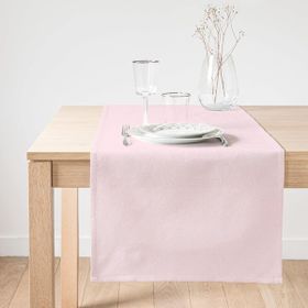Realhomes Pembe Renkli Dijital Baskılı Dekoratif Özel Tasarım Süet Runner