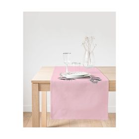 Realhomes Pembe Zeminde Kirpik Motifli Özel Tasarım Süet Runner
