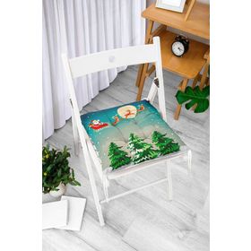RealHomes Pofi-855 Christmas Temalı Dijital Baskılı Pofidik Sandalye Minderi