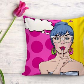 RealHomes Pop Art Dijital Baskılı Dekoratif Yastık Kırlent Kılıfı