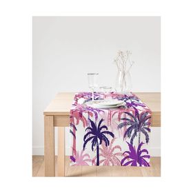 Realhomes Pudra Renkler Ananas Desenli Özel Tasarım Süet Runner