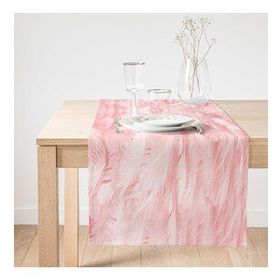 Realhomes Pudra Zeminli Dijital Baskılı Modern Süet Runner