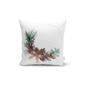 Realhomes Rh-K10177 Özel Tasarım Christmas Temalı Dijital Baskılı Modern Yastık Kırlent Kılıfı
