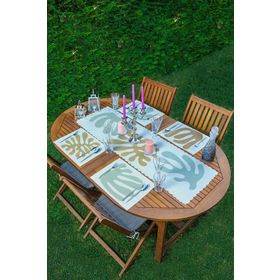 Realhomes Runner-Set152 4-1 Özel Tasarım Dijital Baskılı Amerikan Servis ve Runner Seti Servi