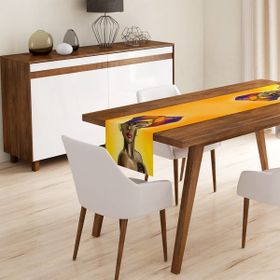 Realhomes RUNNER3325 Etnik Afrikan Desenli Özel Tasarım Runner