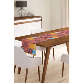 Realhomes RUNNER3702 Etnik Motifli Dijital Baskılı Modern Runner