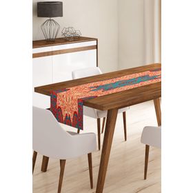 Realhomes RUNNER3702 Etnik Motifli Dijital Baskılı Modern Runner