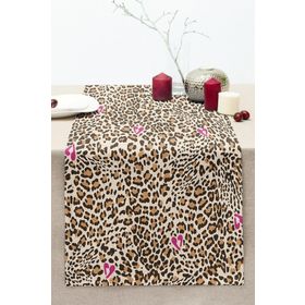 Realhomes RUNNER3712 Leopar Motifli Dijital Baskılı Runner