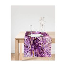 Realhomes RUNNER3739 Ebru Motifli Dijital Baskılı Modern Runner