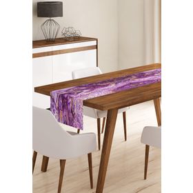 Realhomes RUNNER3739 Ebru Motifli Dijital Baskılı Modern Runner