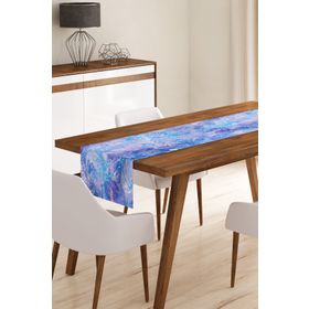 Realhomes RUNNER3765 Ebru Motifli Dijital Baskılı Modern Runner