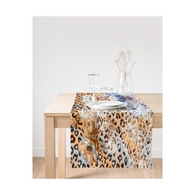 Realhomes RUNNER3788 Leopar Motifli Dijital Baskılı Runner