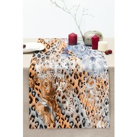 Realhomes RUNNER3788 Leopar Motifli Dijital Baskılı Runner