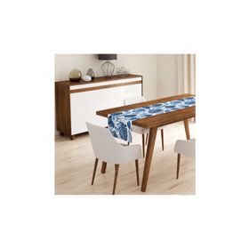 Realhomes RUNNER3807 Mavi Desenli Dijital Baskılı Runner
