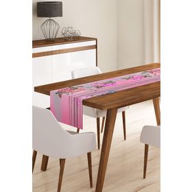 Realhomes RUNNER4177 Ekose Zeminde Gül Temalı Runner