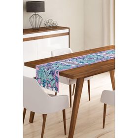 Realhomes RUNNER4240 Modern Çini Tasarımlı Dijital Baskılı Runner
