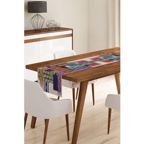 Realhomes RUNNER4243 Modern Çini Tasarımlı Dijital Baskılı Runner
