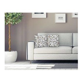 RealHomes Taş Desenli Dijital Baskılı Dekoratif Yastık Kırlent Kılıfı