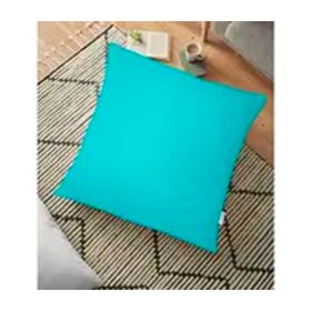 RealHomes Turkuaz Renkli Dijital Baskılı Dekoratif 70x70 cm Yer Minderi