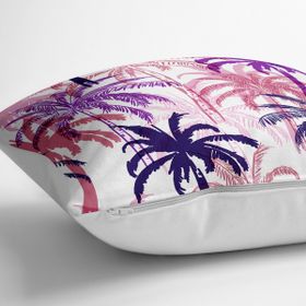 RealHomes YER-3229 Pudra Renkler Ananas Desenli Özel Tasarım 70x70 cm Yer Minderi