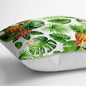 RealHomes YER-3260 Summer Tropikal Desenli Özel Tasarımlı 70x70 cm Yer Minderi