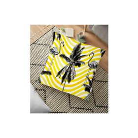 Realhomes YER-950 Flamingo Desenli Dijital Baskılı 70x70 cm Yer Minderi