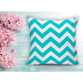 RealHomes Zigzag Desen Baskılı Dekoratif Yastık Kırlent Kılıfı