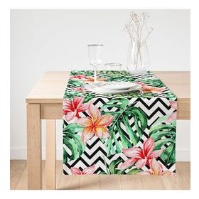 Realhomes Zigzag Zebra Desenli Dijital Baskılı Süet Runner