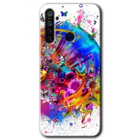 Realme 5I 4K Clock Baskılı Uyumlu Silikon Kılıf