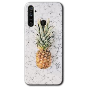 Realme 5I Ananas Baskılı Uyumlu Silikon Kılıf
