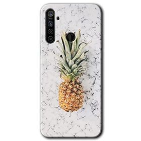 Realme 5I Ananas Baskılı Uyumlu Silikon Kılıf