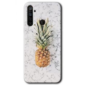 Realme 5I Ananas Baskılı Uyumlu Silikon Kılıf