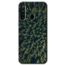 Realme 5I Çam Ağacı Ormanı Baskılı Uyumlu Silikon Kılıf