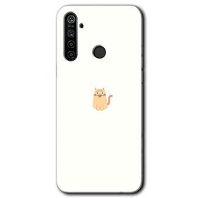 Realme 5I Cat Minimalism Baskılı Uyumlu Silikon Kılıf