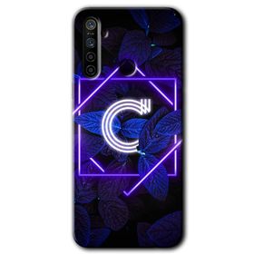 Realme 5I Dark Neon Yaprak Ç Harfi Baskılı Uyumlu Silikon Kılıf
