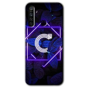 Realme 5I Dark Neon Yaprak Ç Harfi Baskılı Uyumlu Silikon Kılıf