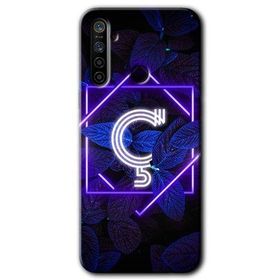 Realme 5I Dark Neon Yaprak Ç Harfi Baskılı Uyumlu Silikon Kılıf