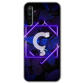 Realme 5I Dark Neon Yaprak Ç Harfi Baskılı Uyumlu Silikon Kılıf