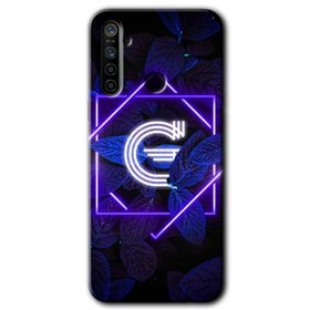 Realme 5I Dark Neon Yaprak G Harfi Baskılı Uyumlu Silikon Kılıf