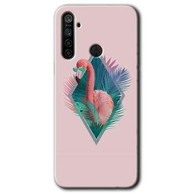 Realme 5I Flamingo Baskılı Uyumlu Silikon Kılıf