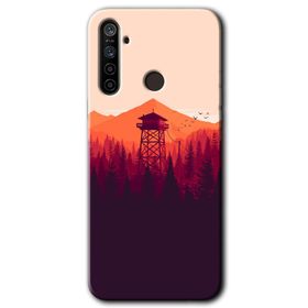 Realme 5I Gözlem Kulesi Baskılı Uyumlu Silikon Kılıf